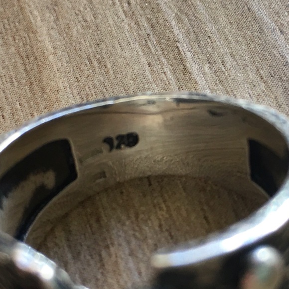 .925 Sterling Silver and Ruby Ring - Picture 8 of 8